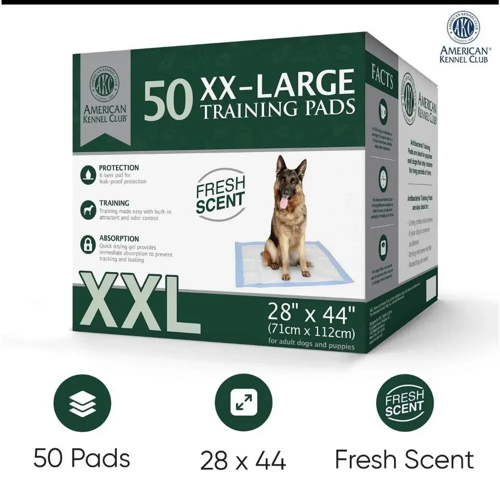 American Kennel Club Scented Puppy Pads XXL XXL+ Ultra Absorbent 6-Layer Pee Pad